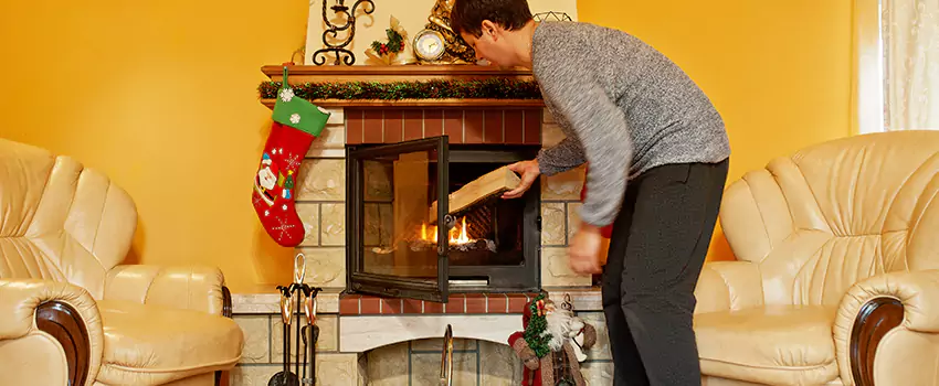Rusted Metal Fireplace Restoration in Bridgeview, Illinois